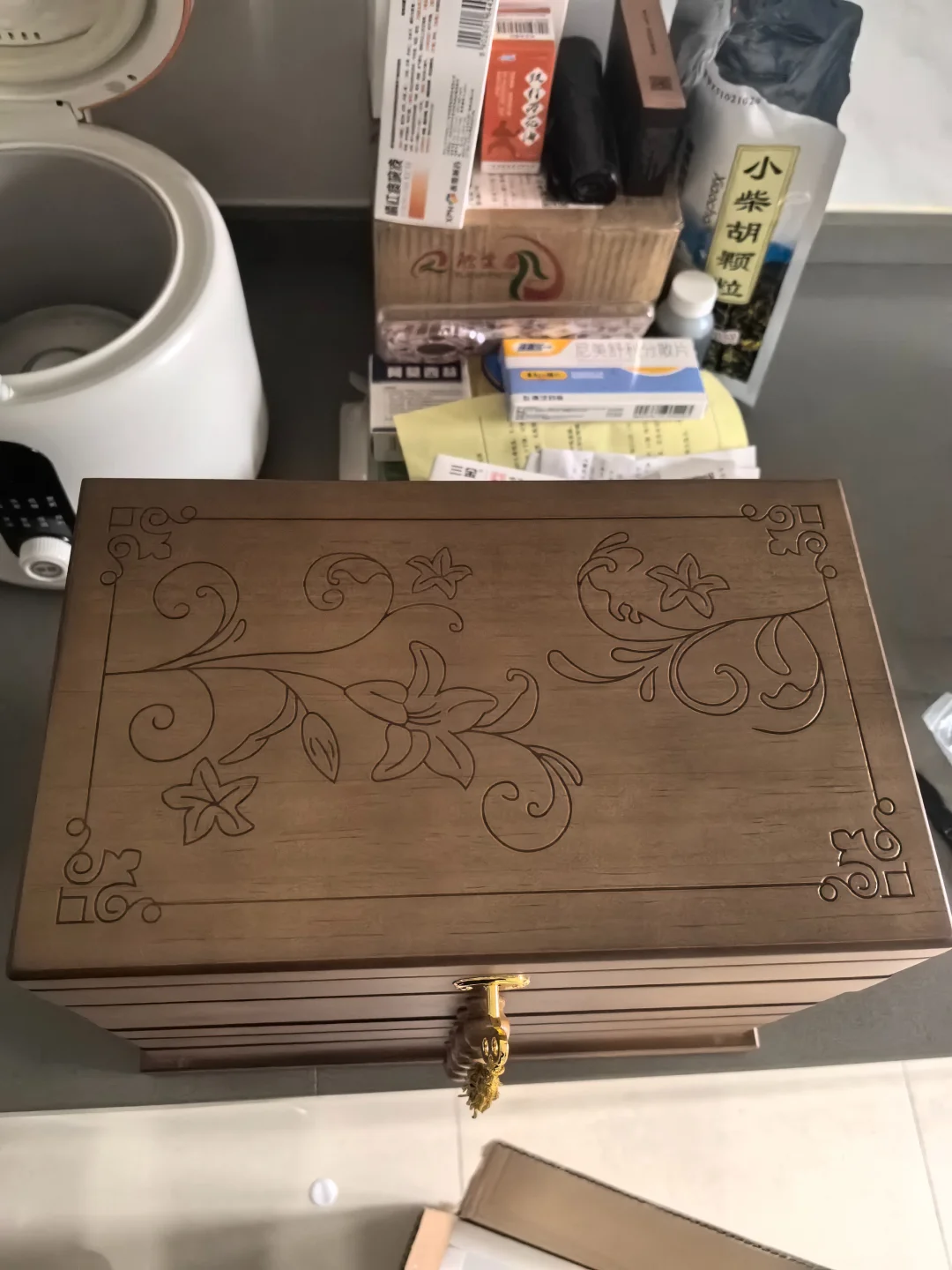 多层实木首饰盒，收纳仪式感拉满