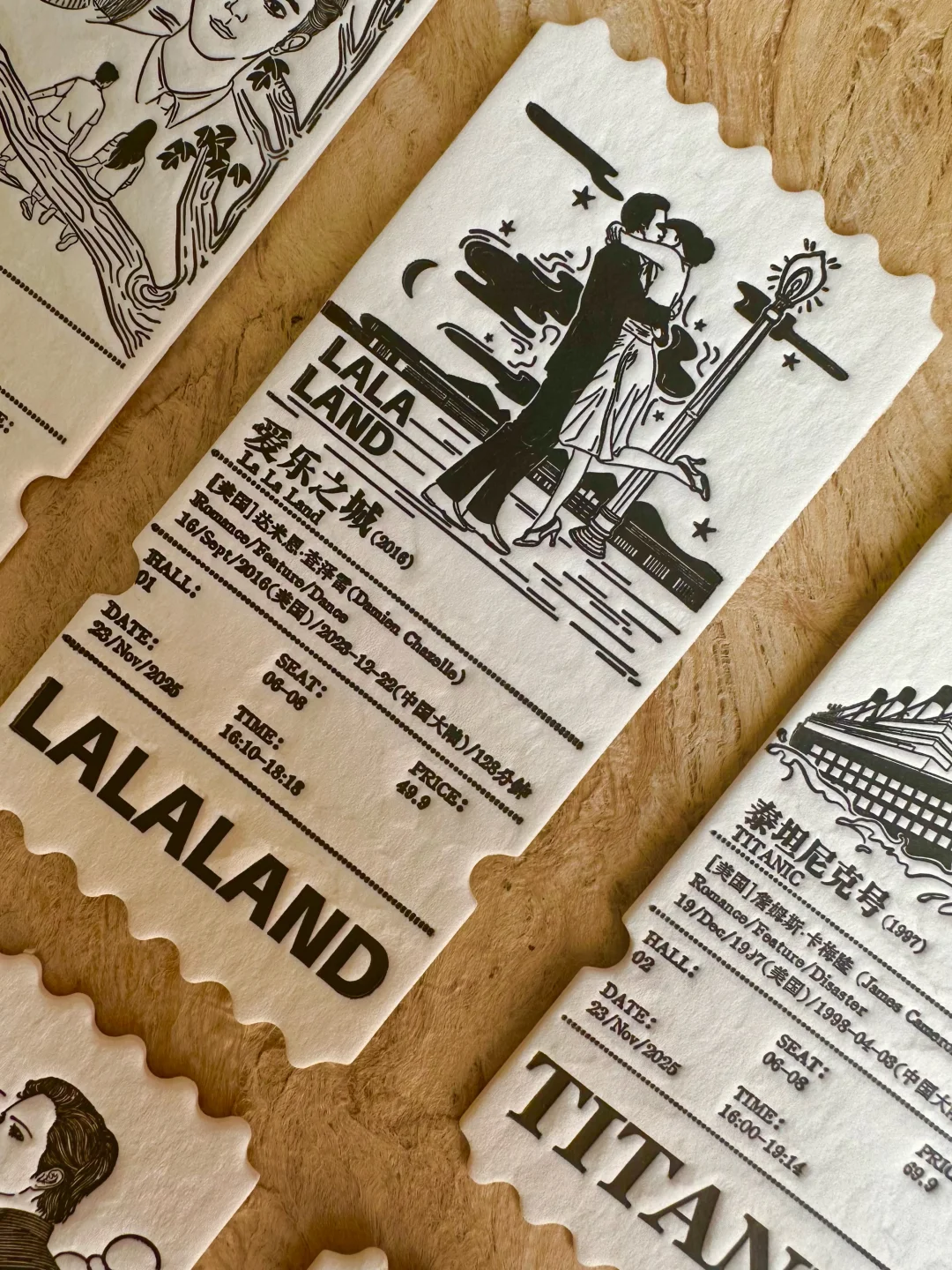 ?把电影票根做成艺术品，活版印刷的仪式感！