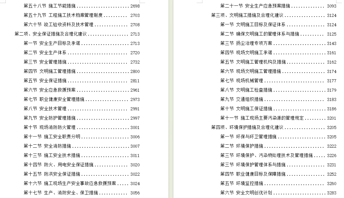 5400页+道路工程技术标投标施组方案