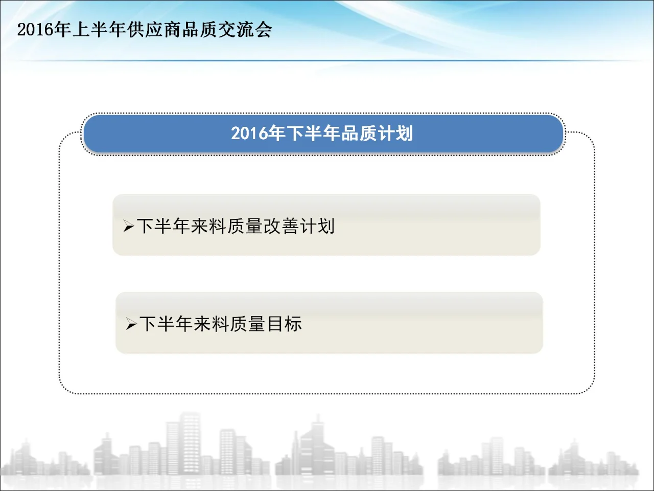 供应商大会品质报告