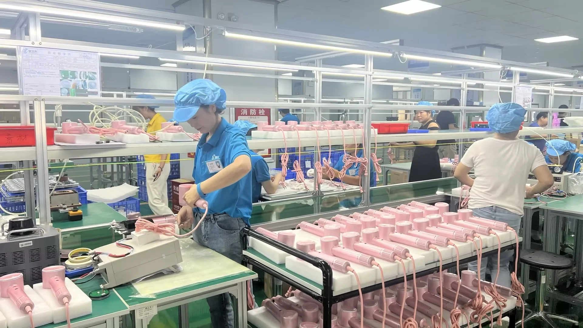 高速吹风机源头工厂生产车间