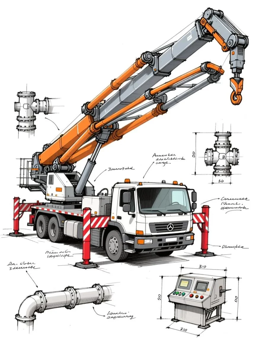 混凝土泵车·设计草稿［咒语］