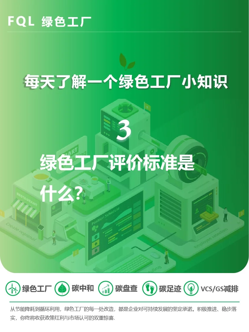 绿色工厂评价标准