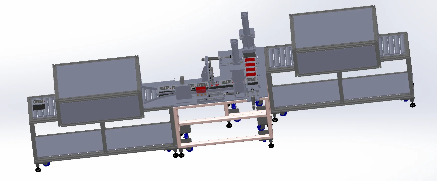 基于伺服控制的电池喷码与输送一体化装配线
