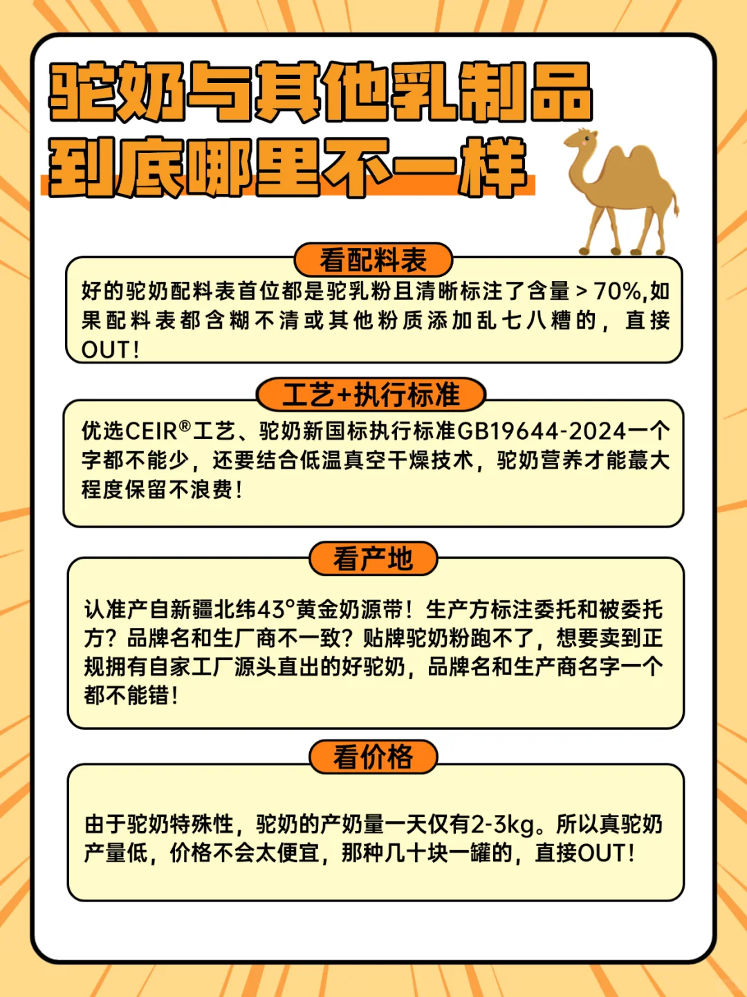 驼奶和其他乳制品究竟哪里不一样⁉️