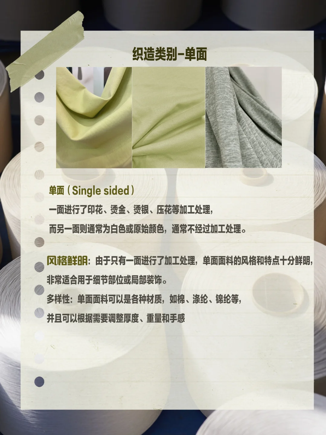 60秒种草?面料知识——面料织造「 第十三天」