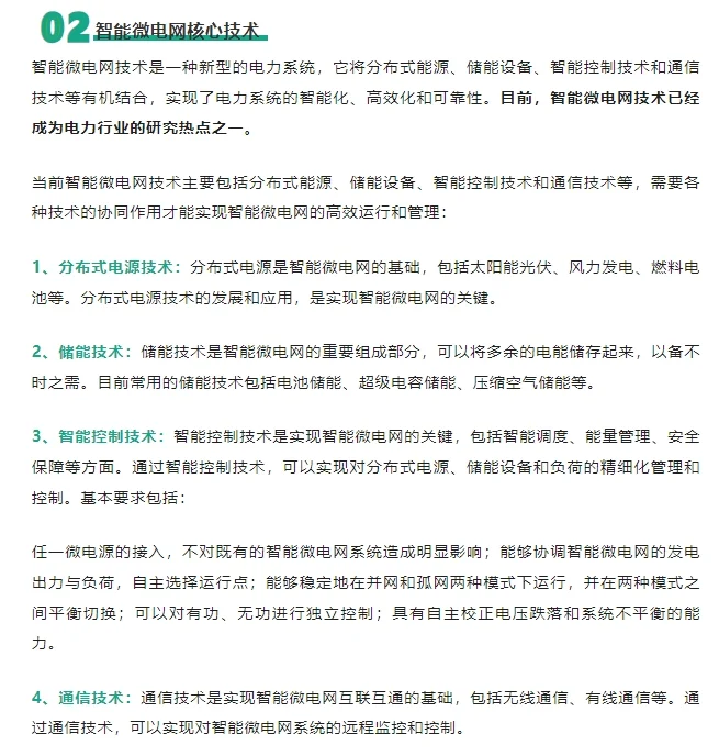 中央明确！要推进智能微电网建设