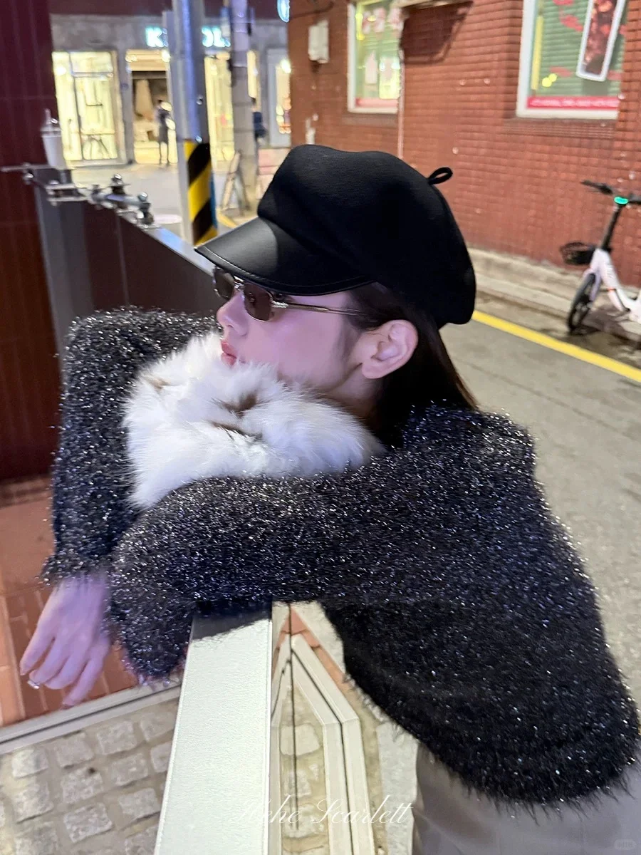 你的呵呵Scarlett｜幻彩星光衫 金羽纱毛衣