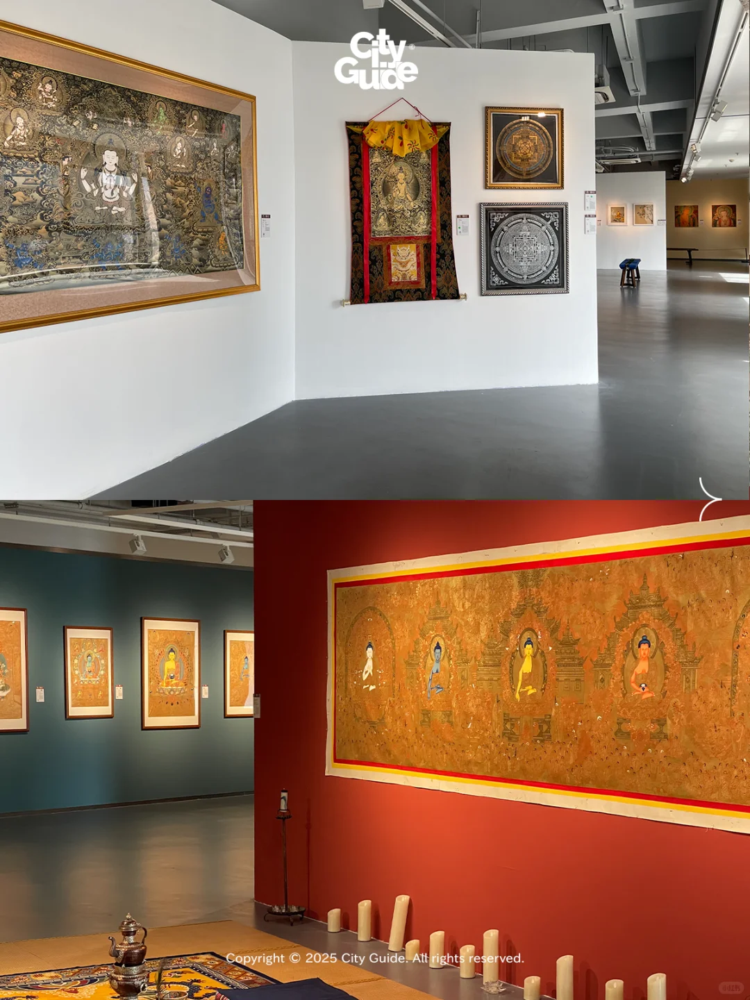 太震撼了!深圳最大规模黄金唐卡展!