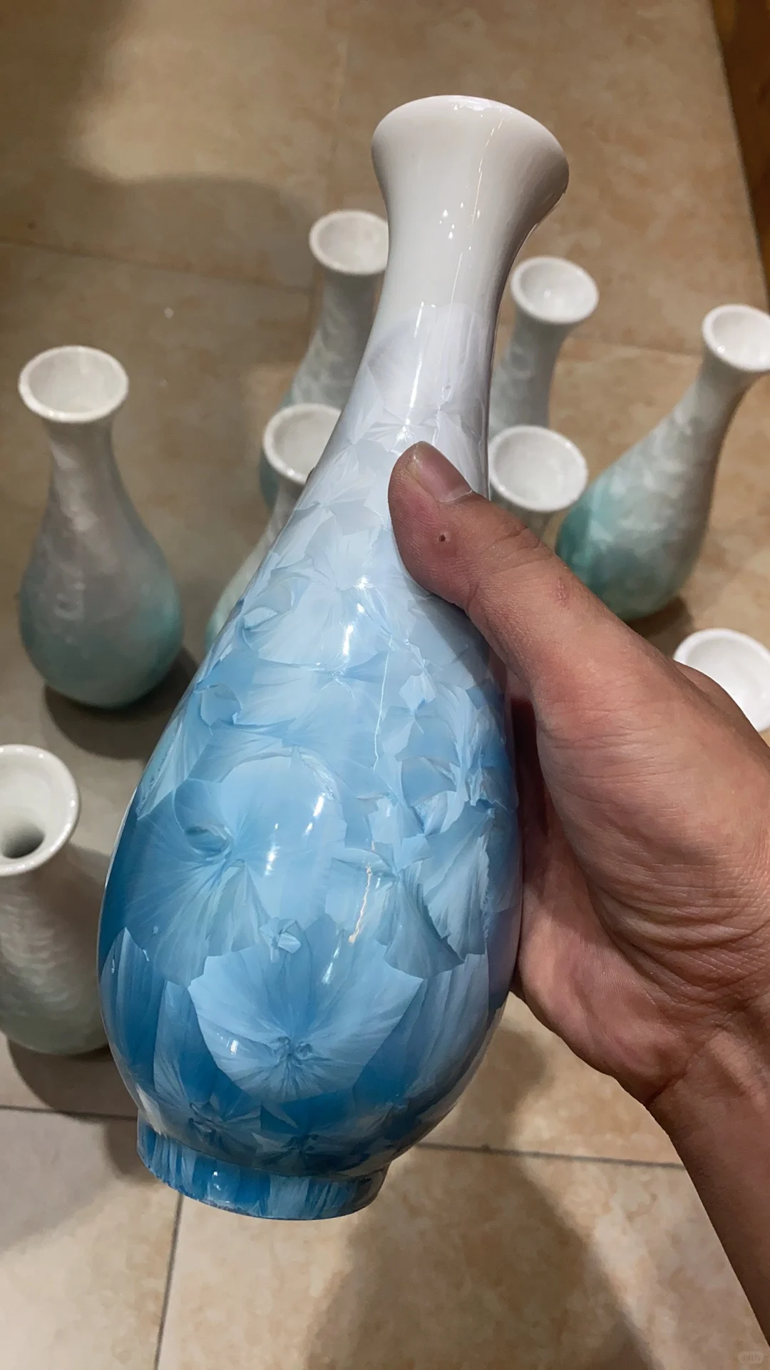 景德镇结晶釉花瓶，，