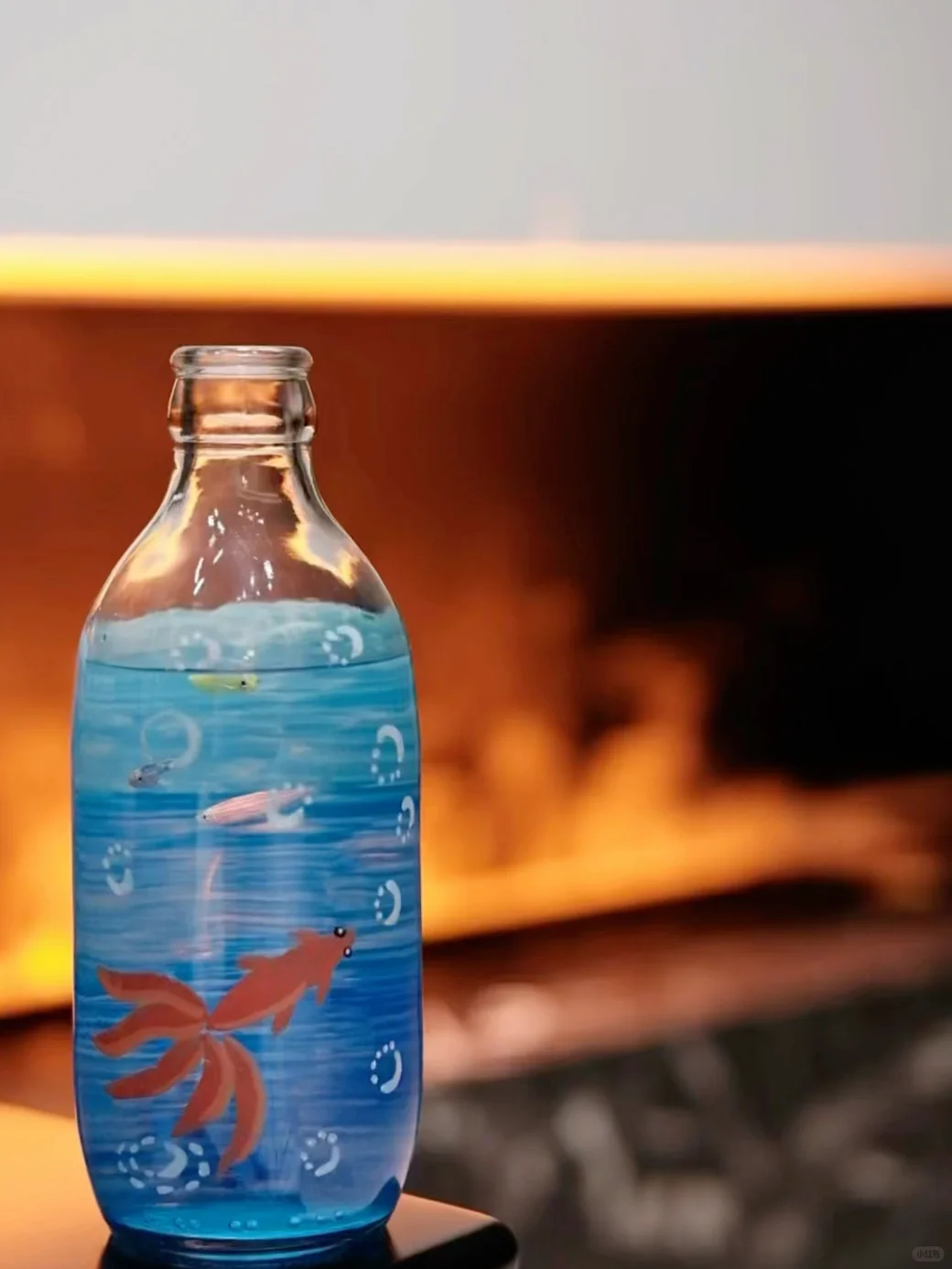 娃的幼儿园作业火了｜玻璃瓶改造成鱼缸?