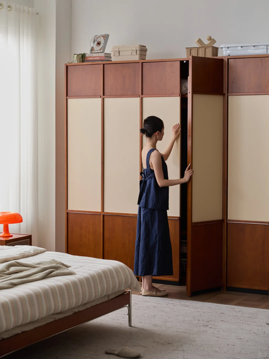 相见恨晚！中古撞色成品衣柜双11价格超香