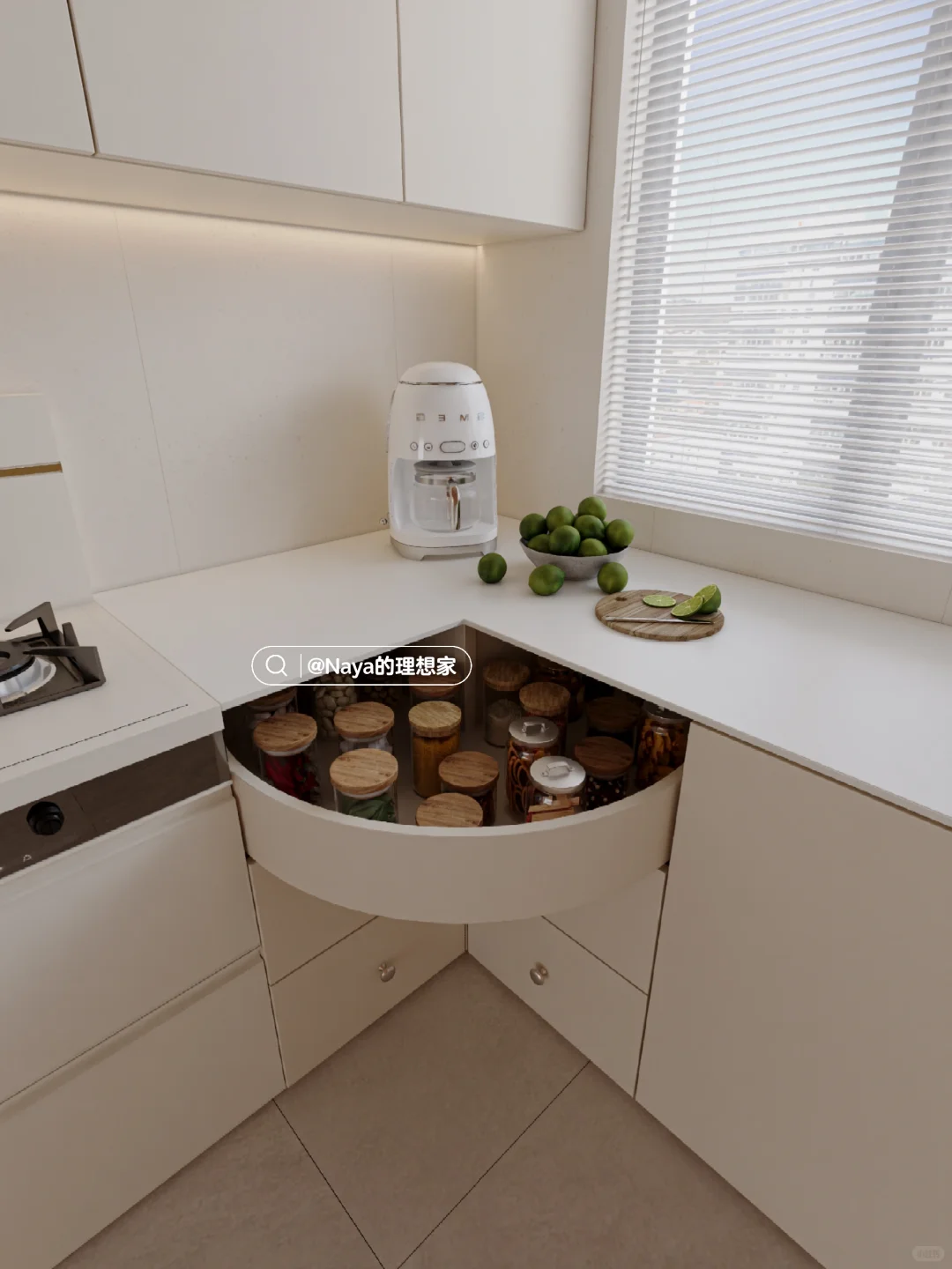 厨房转角改造360旋转抽?