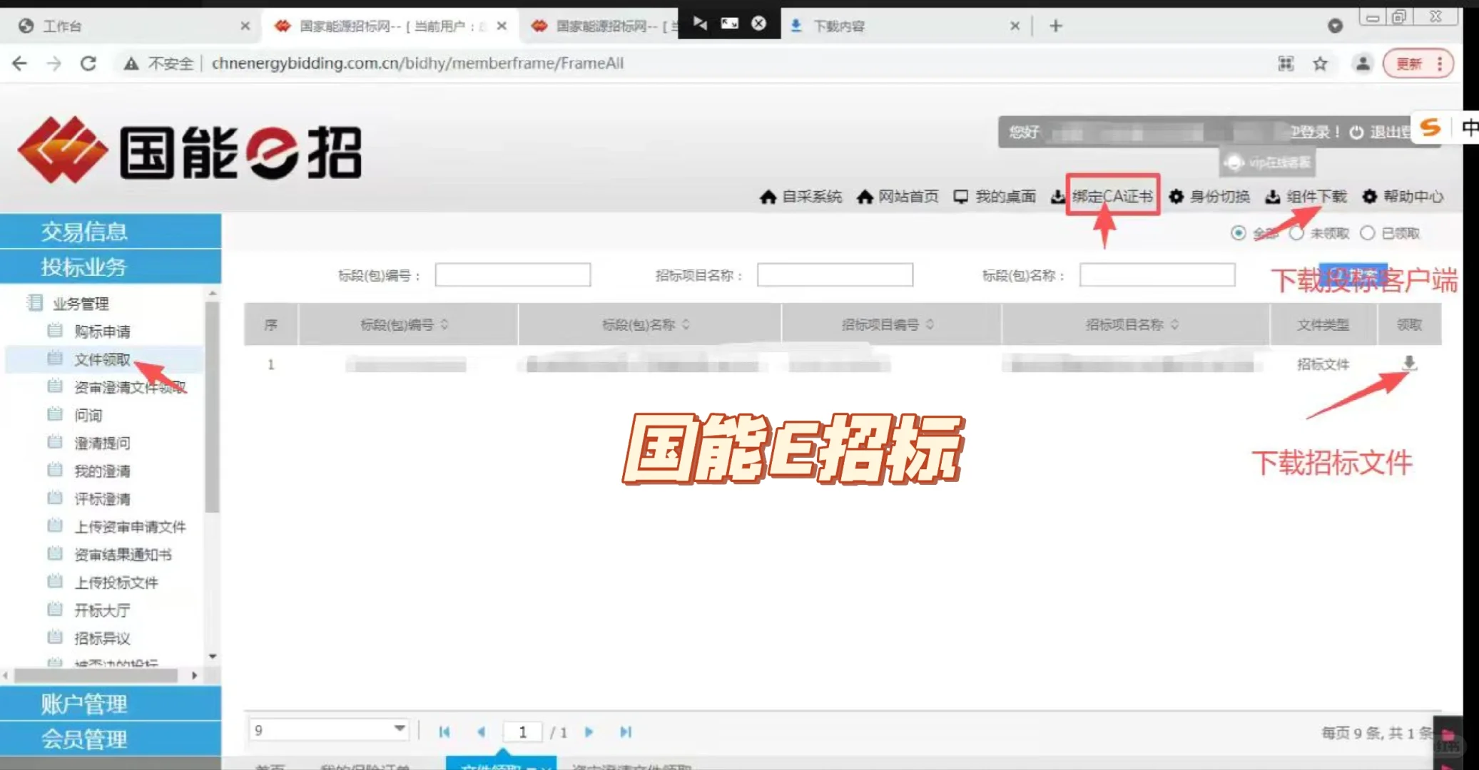 已顺利开标，国能E招
