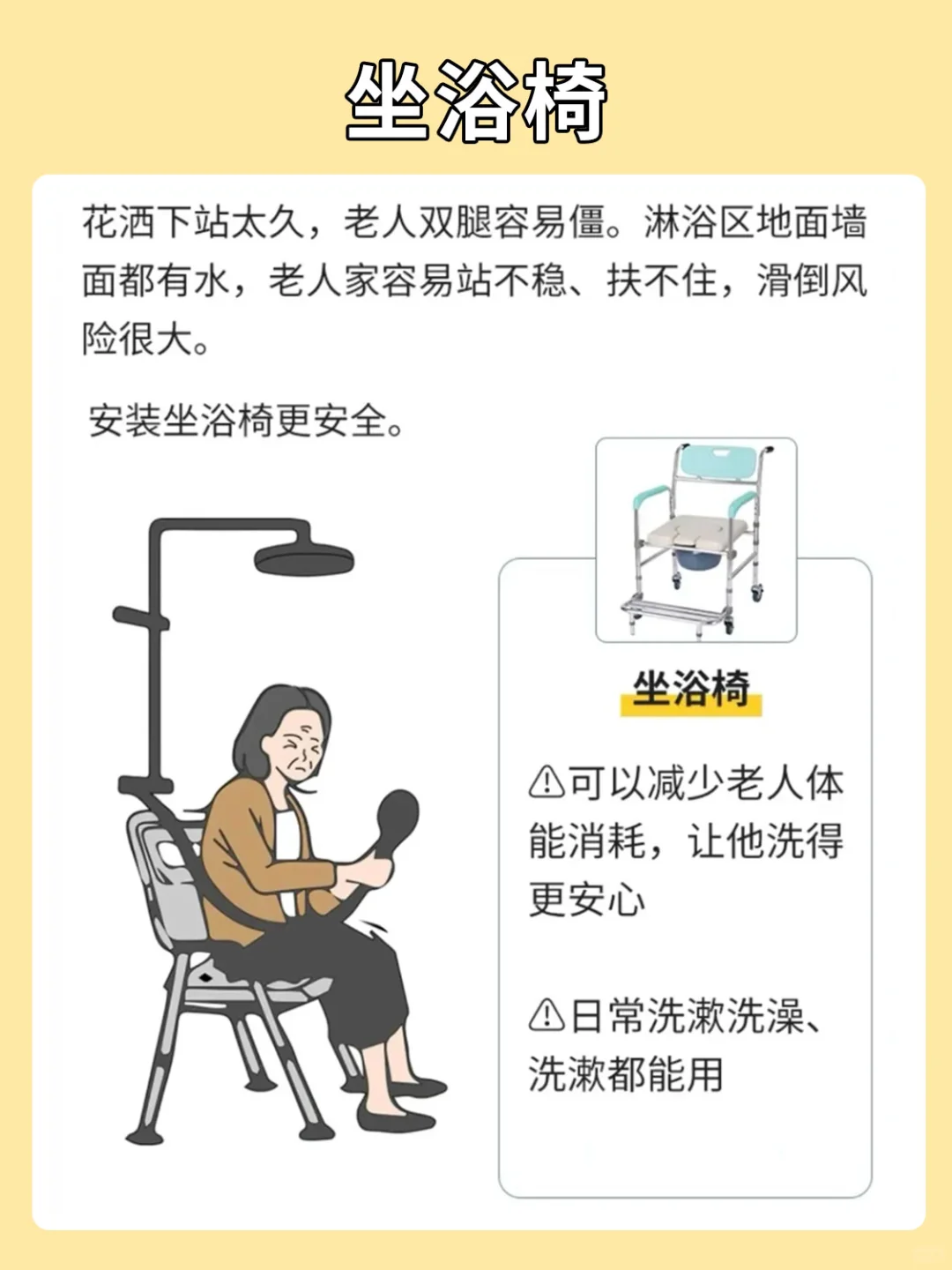 6个老年人卫生间设计方案，真的很实用‼️