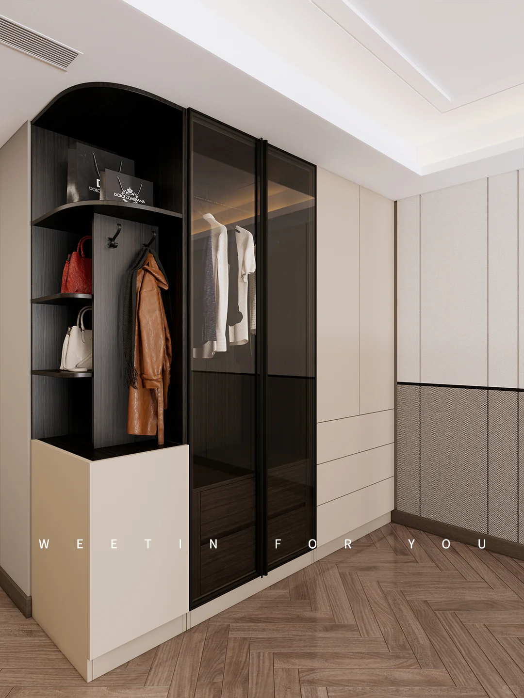 挖到宝? 主卧定制衣柜,实用与颜值封神