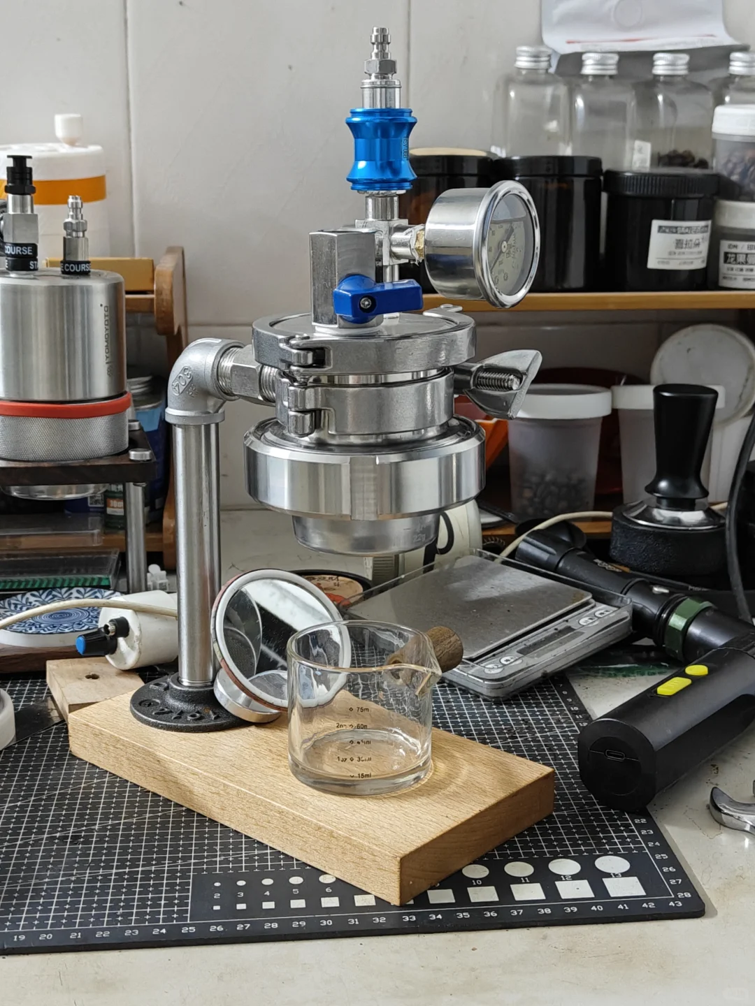 手搓气动咖啡机小升级