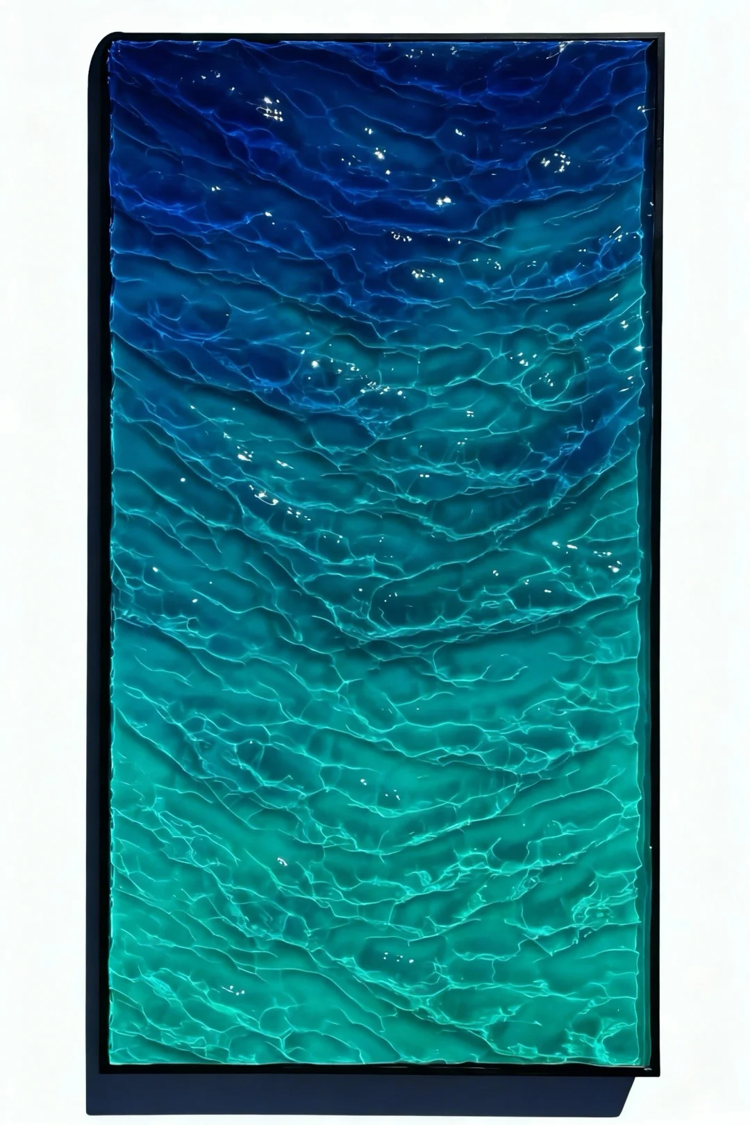 两天被十万人看过的我用滴胶做的海浪画?