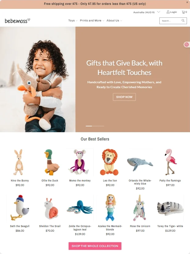 肝了三天,我做完了我的毛绒玩具独立站