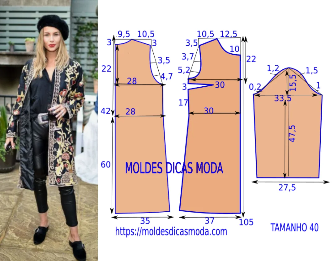 多款欧美时装的结构纸样