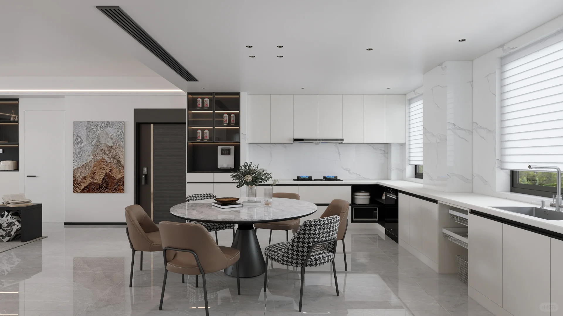 义乌装修140平半包8.X万（建设悦府）