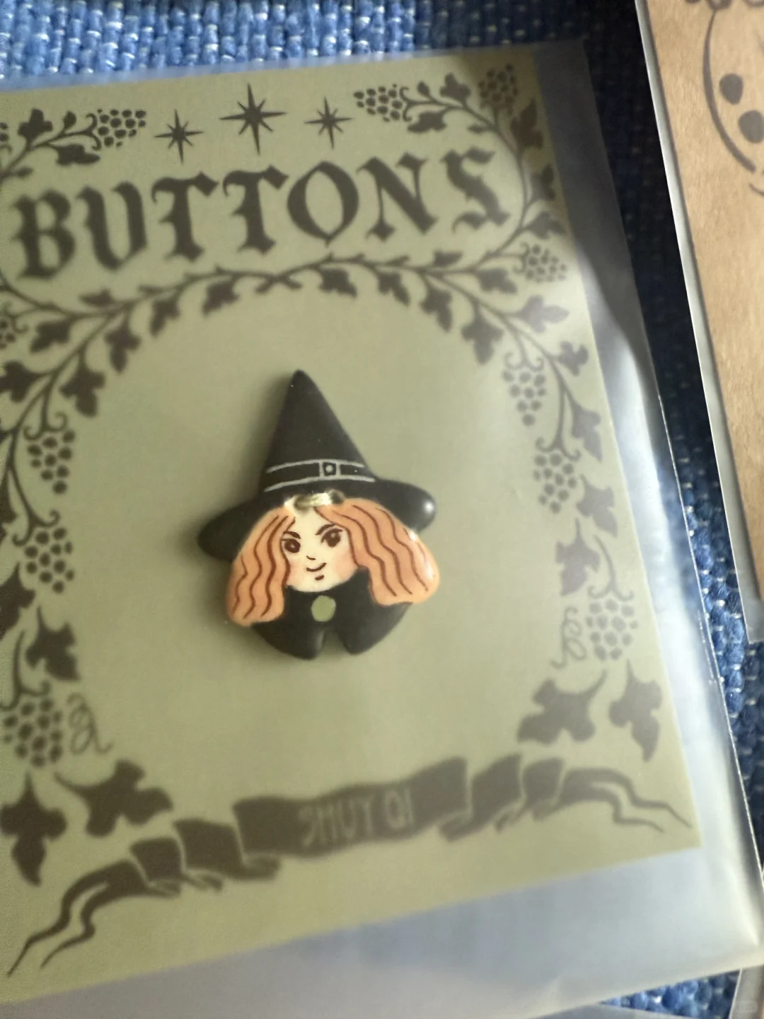 好看的陶瓷纽扣，舍不得用✨