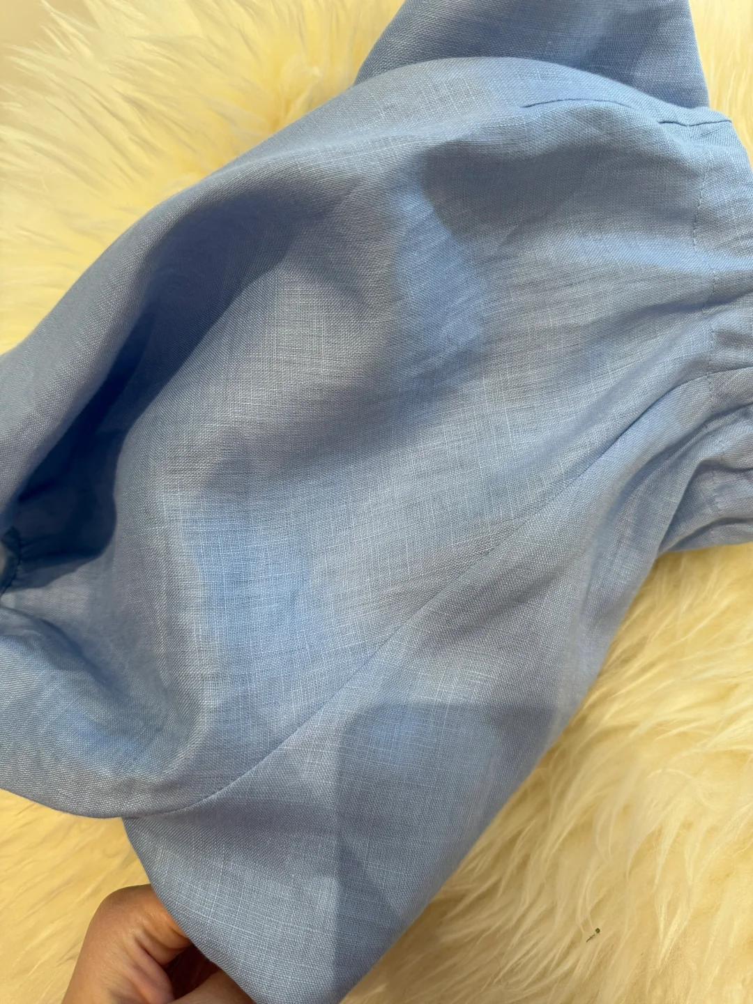 高端进口的产品全麻面料，我也是第一次接触
