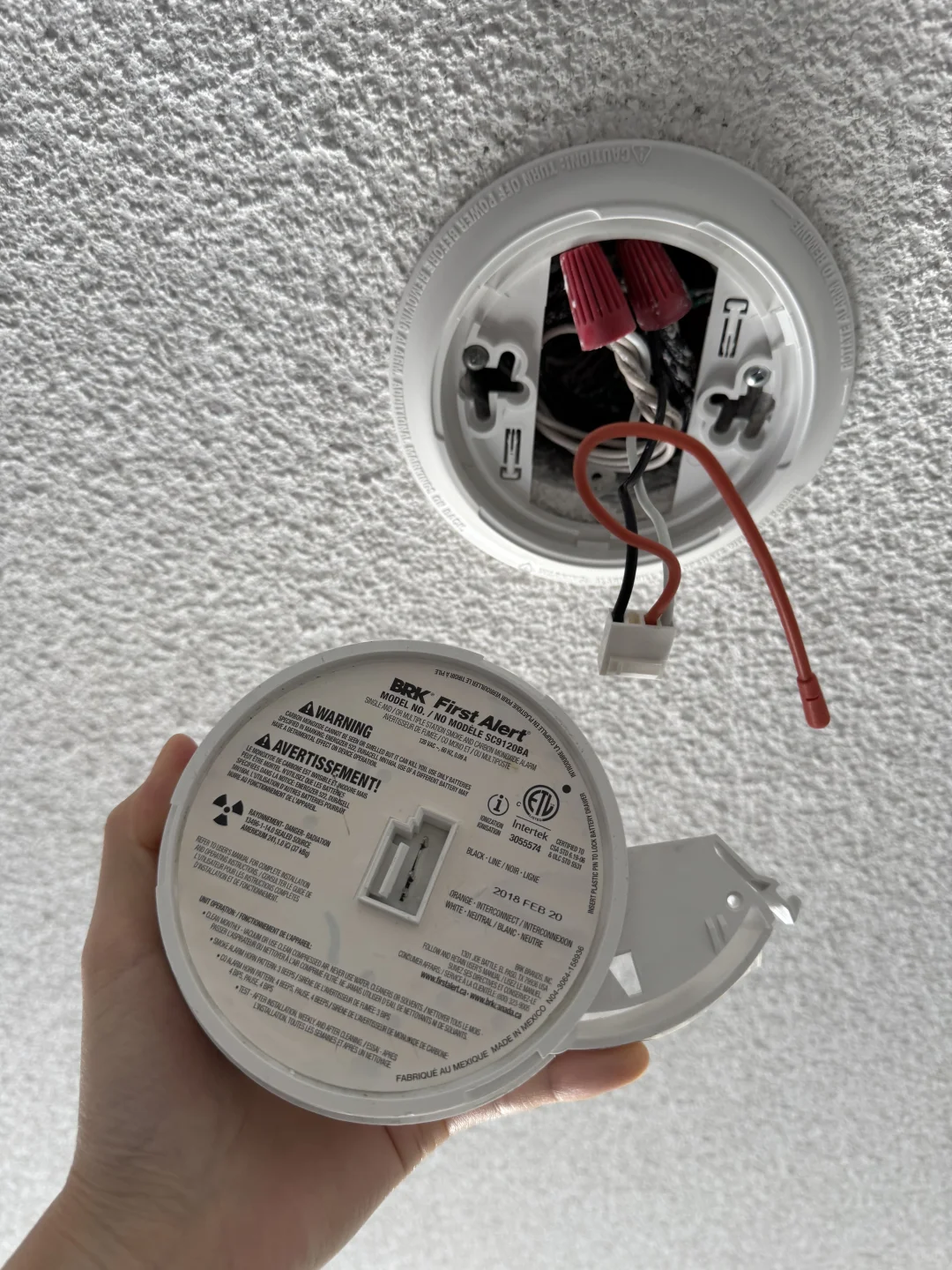 拆brk烟雾报警器技巧