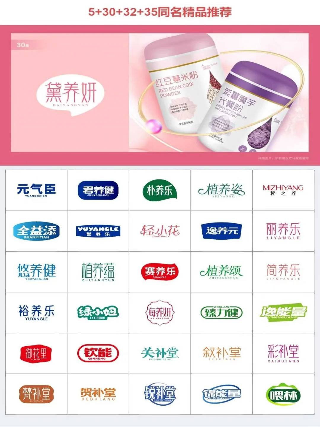 5+30+32+35同名保健食品商标推荐