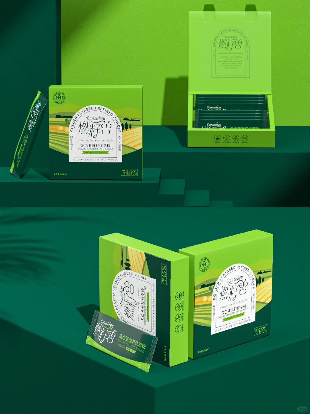 包装设计 | 金色亚麻籽优萃粉