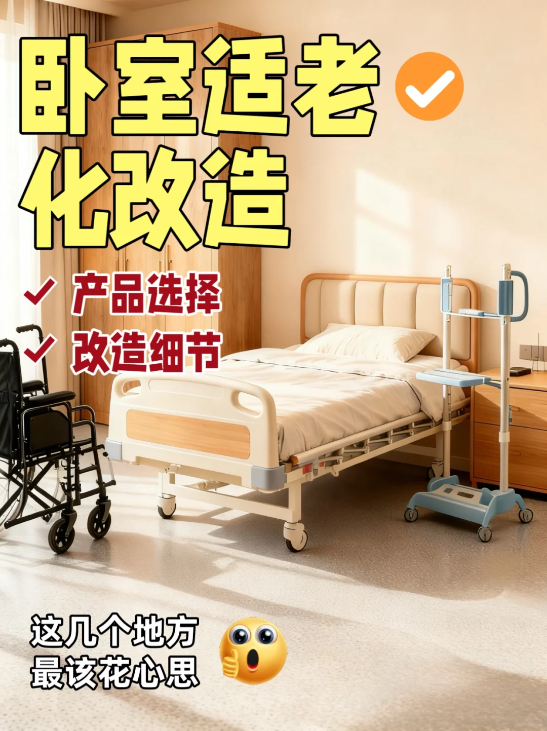 卧室适老化改造|让爸妈安全又舒心!