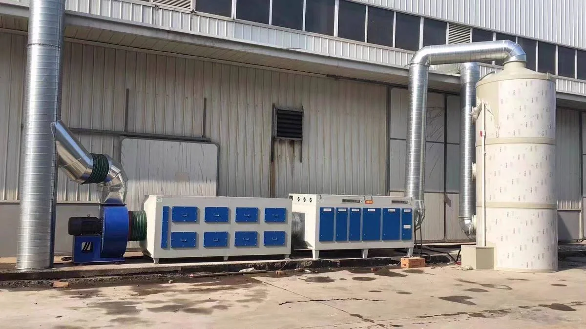 UV光氧催化废气处理烤喷漆房环保设备净化