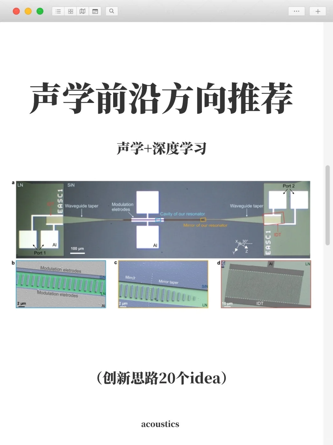 声学➕深度学习是被严重低估的科研方向！！