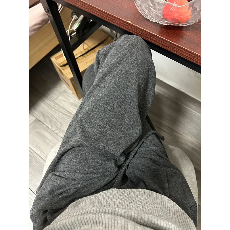 ?2025新款深灰阔腿裤上新