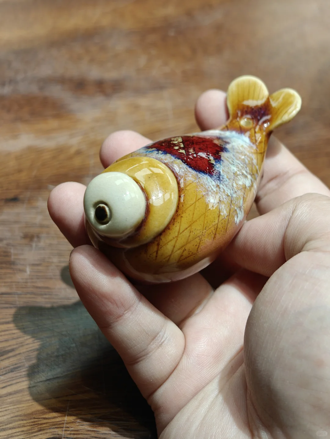 《一目禅》石湾陶可爱·禅意·香插·手把件!