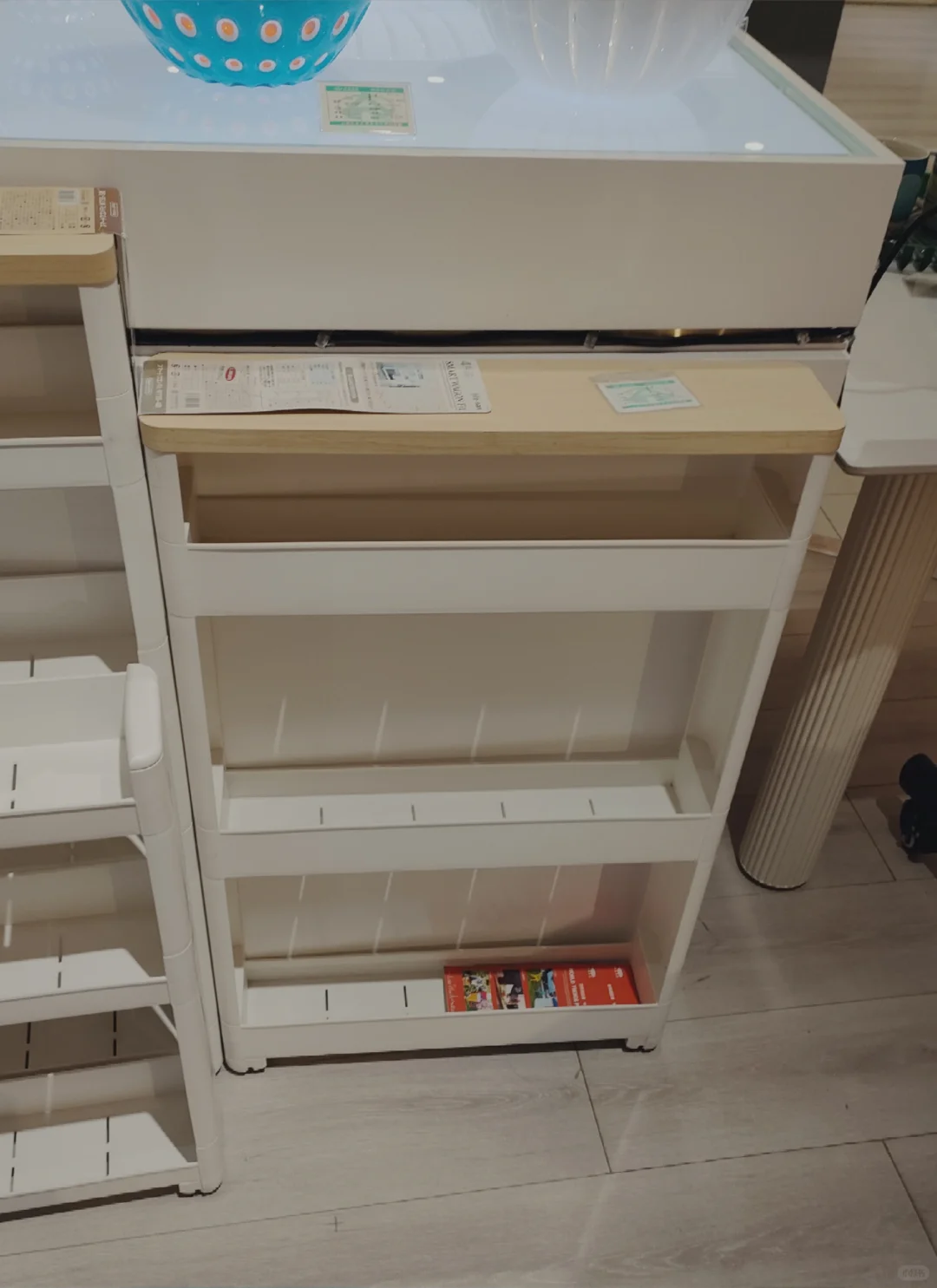 日本进口缝隙柜，厨房拉篮