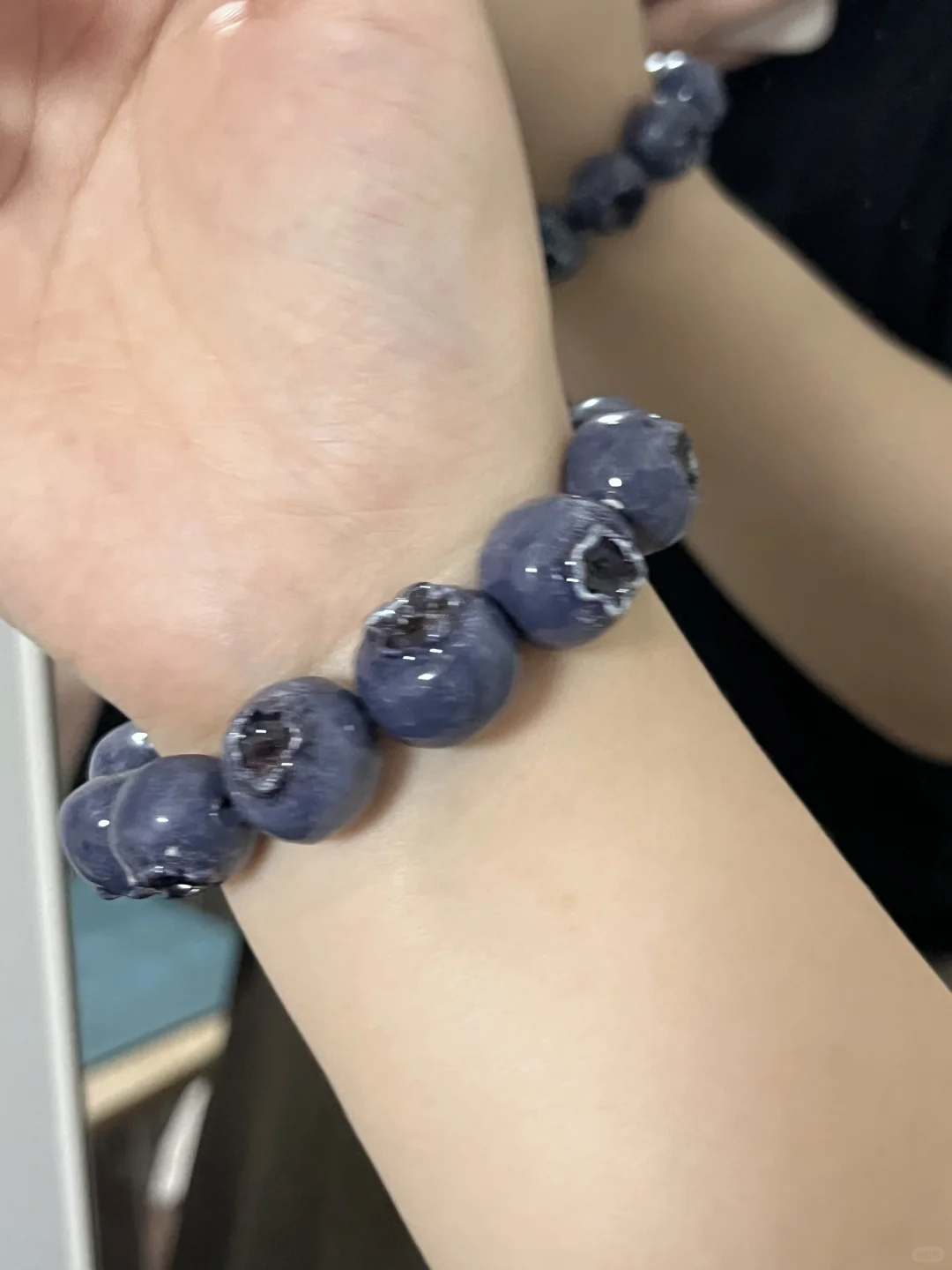 粘土蓝莓手串成品