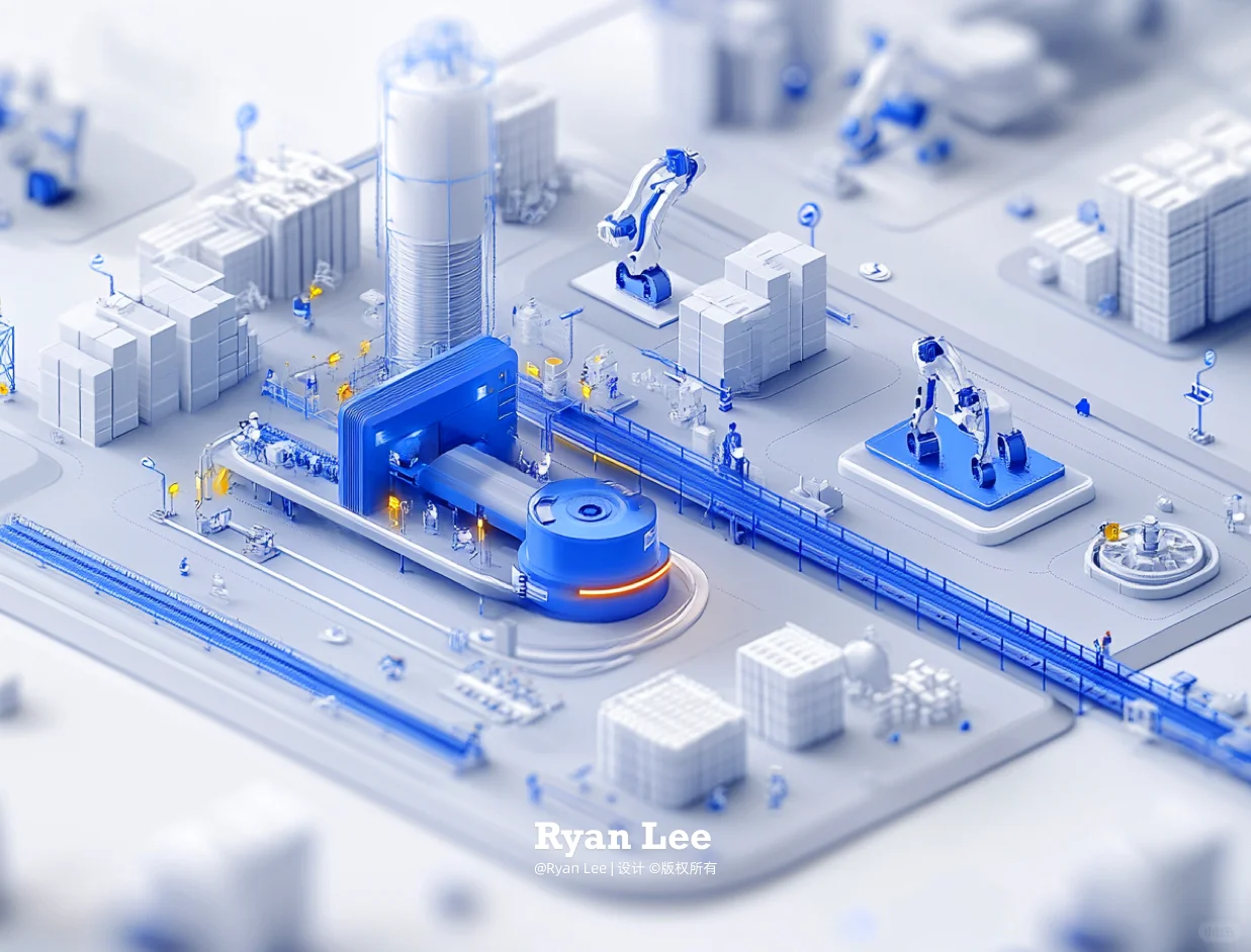 制造业 | 工业零部件生产线3D场景