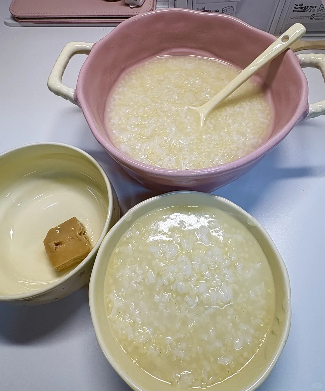 大学生终于吃上粥了