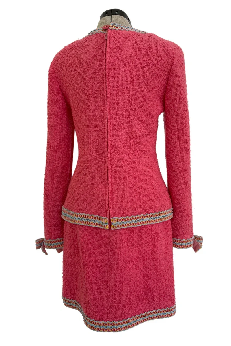 CHANEL1994年多巴胺玫红色系列中古外套