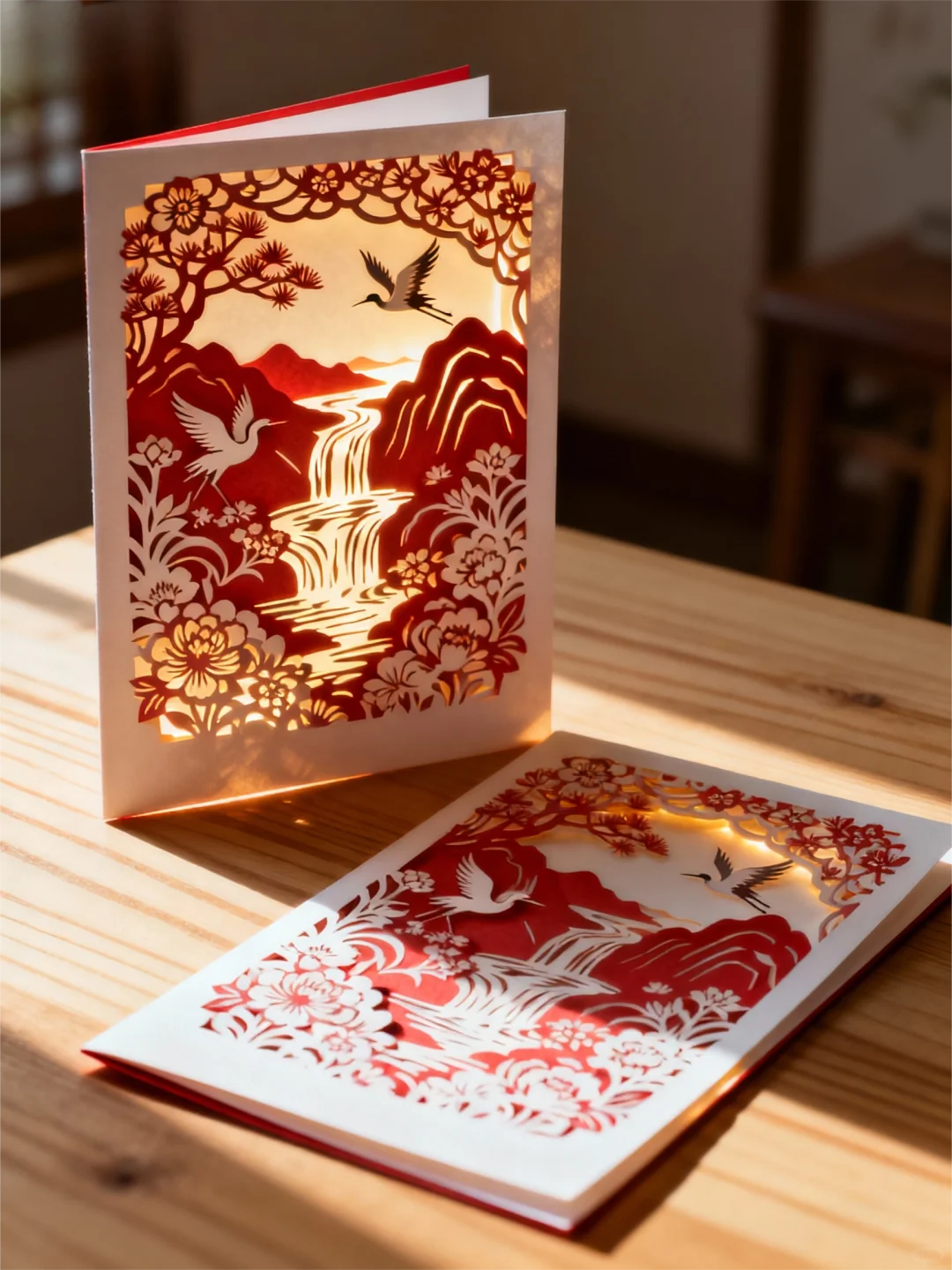 这纸上的3D立体山水，美到让人窒息！?️