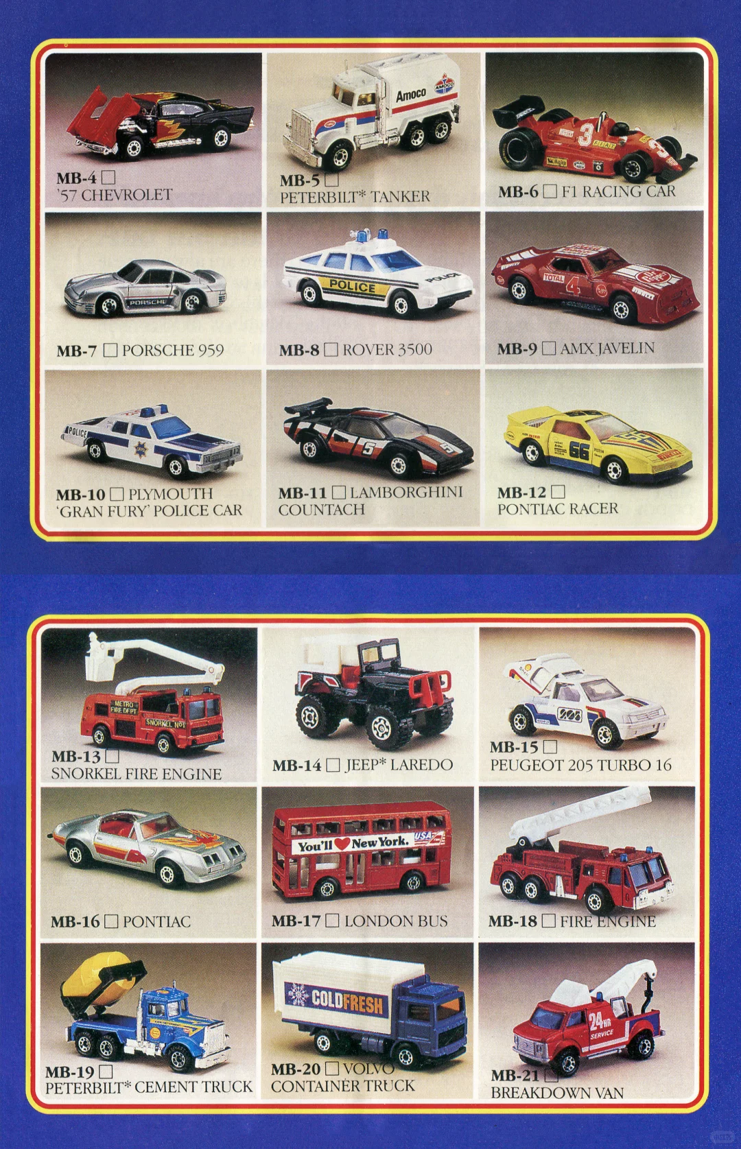 2刀的快乐，火柴盒1987/88年收藏者产品目录