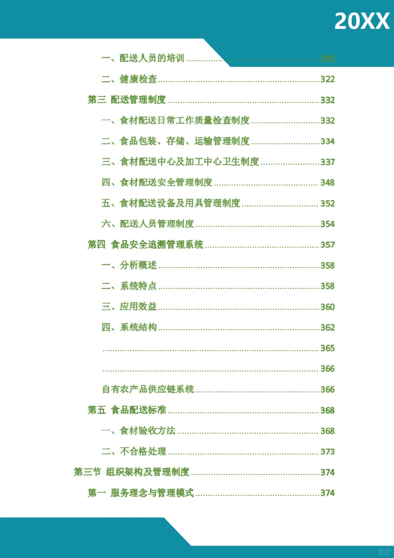 食材配送采购项目标书模板技术标图文并茂