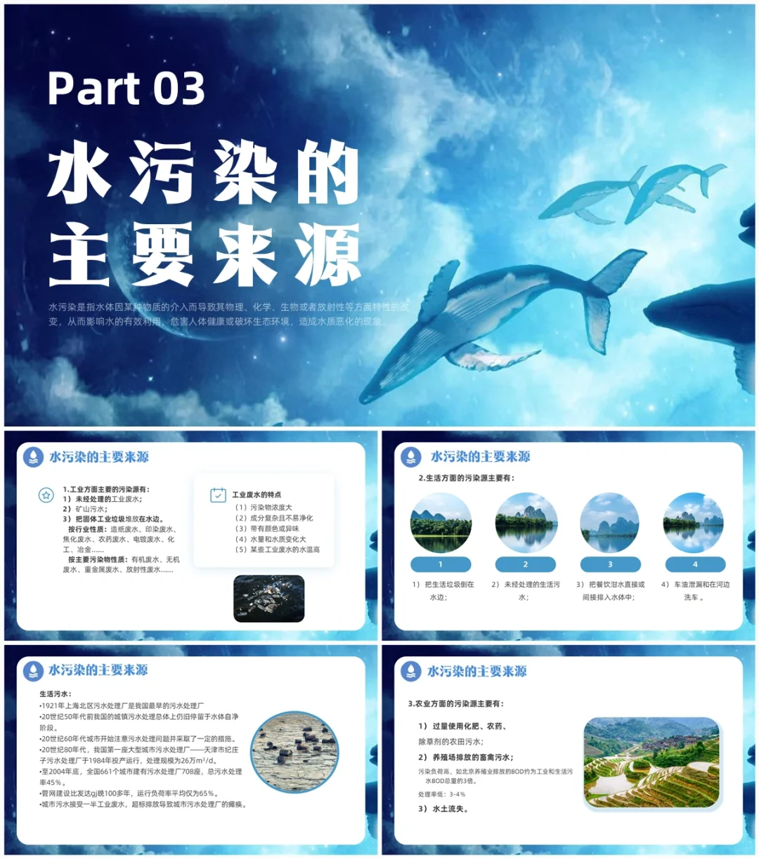 大巴原创PPT-534:水污染及其防护介绍PPT