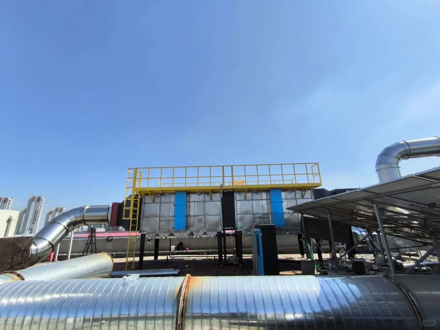 240kg➕400kg大型咖啡烘焙厂生产线净化油烟