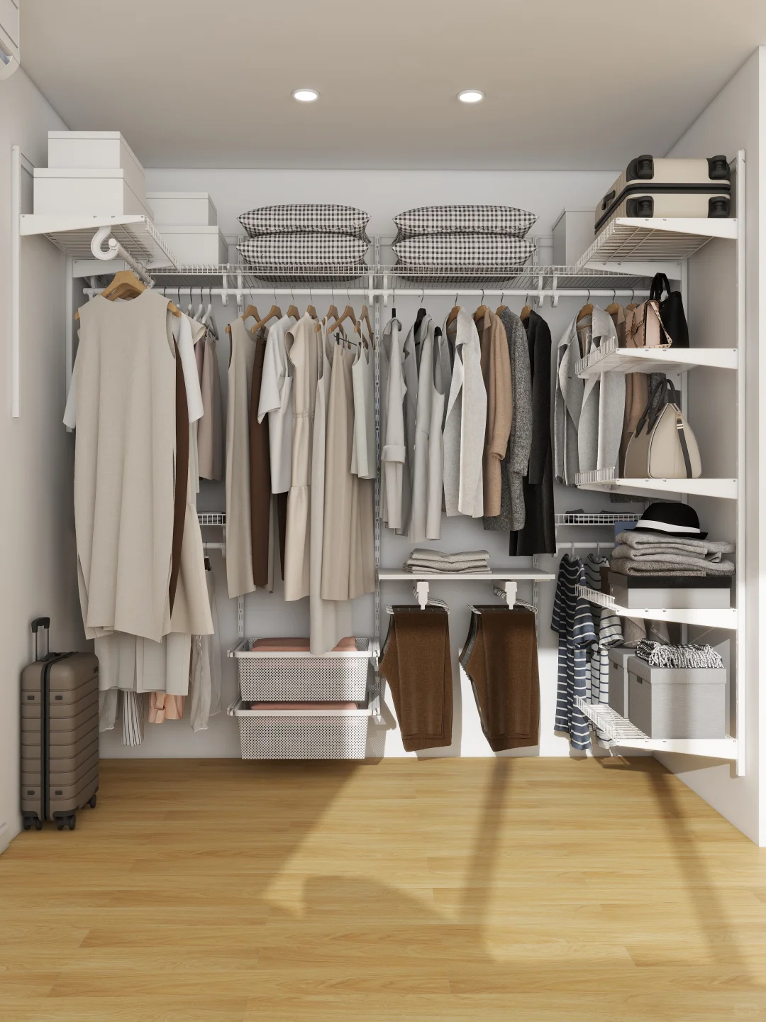 怎么没早装!金属衣帽间才是年轻人装修主流