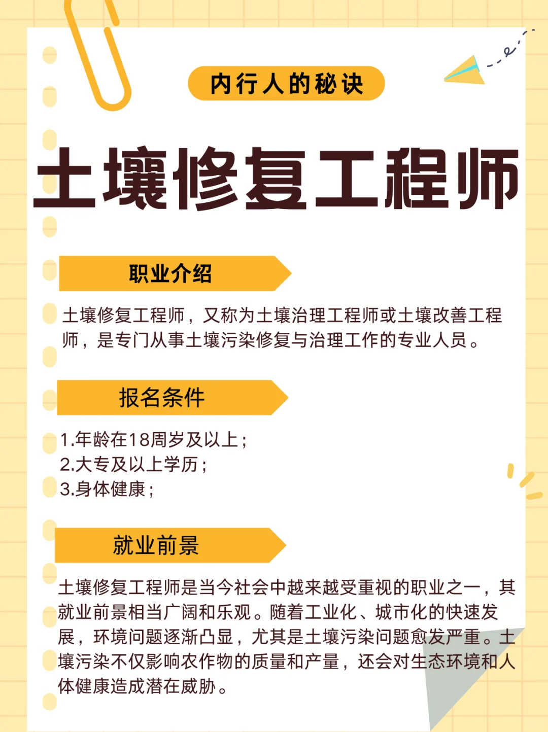 土壤修复工程师：行业准入门槛与职业发展！