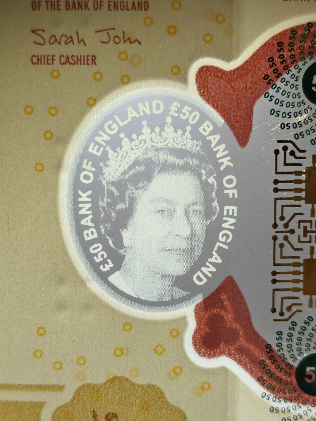 50英镑防伪科技