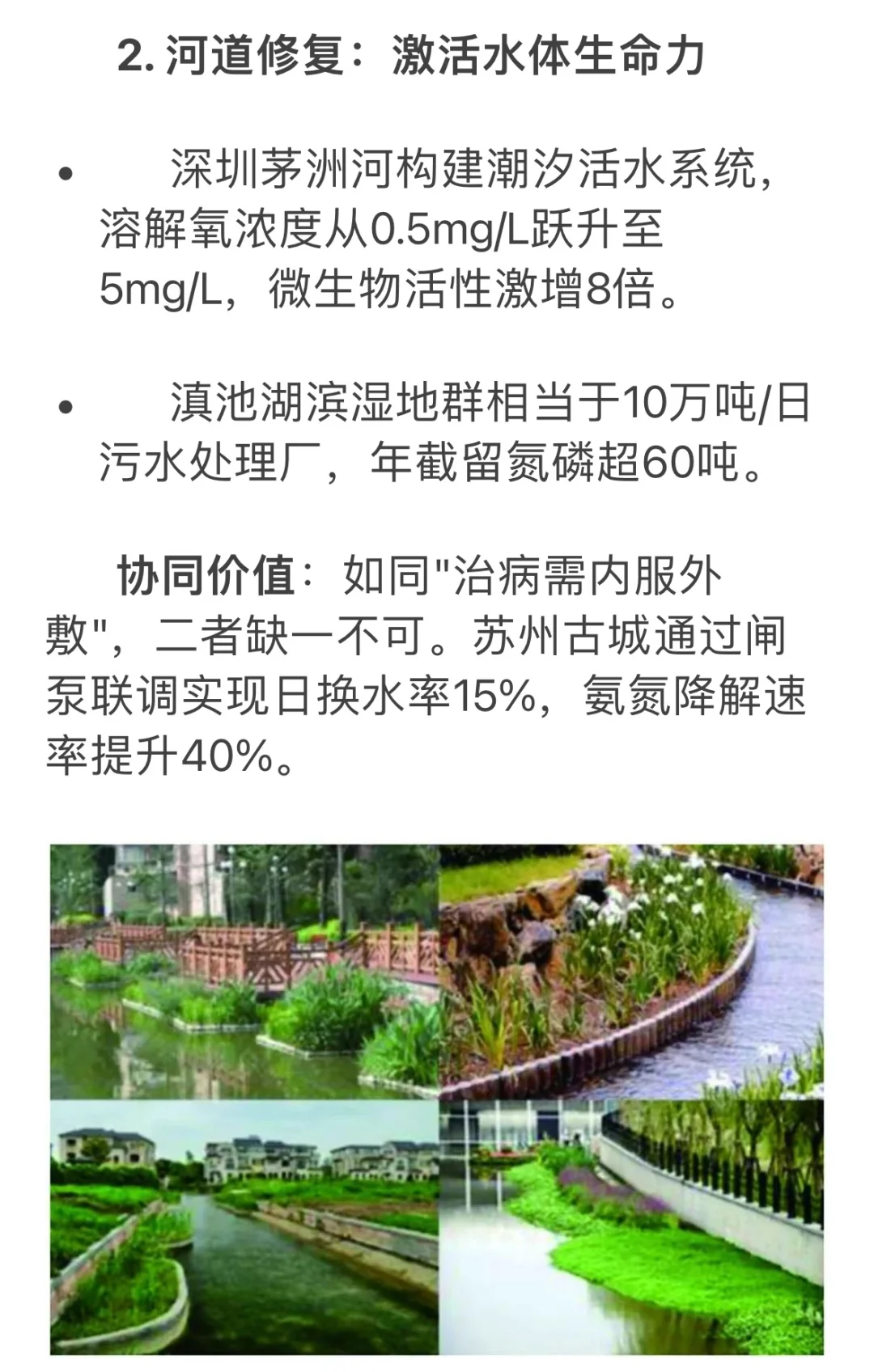 水环境治理源头管控与生态修复的协同作战