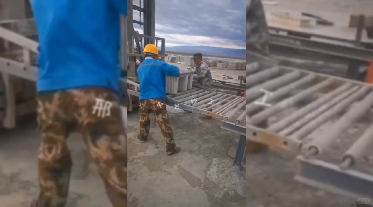 妙工水泥预制构件布料机器成型生产线设备